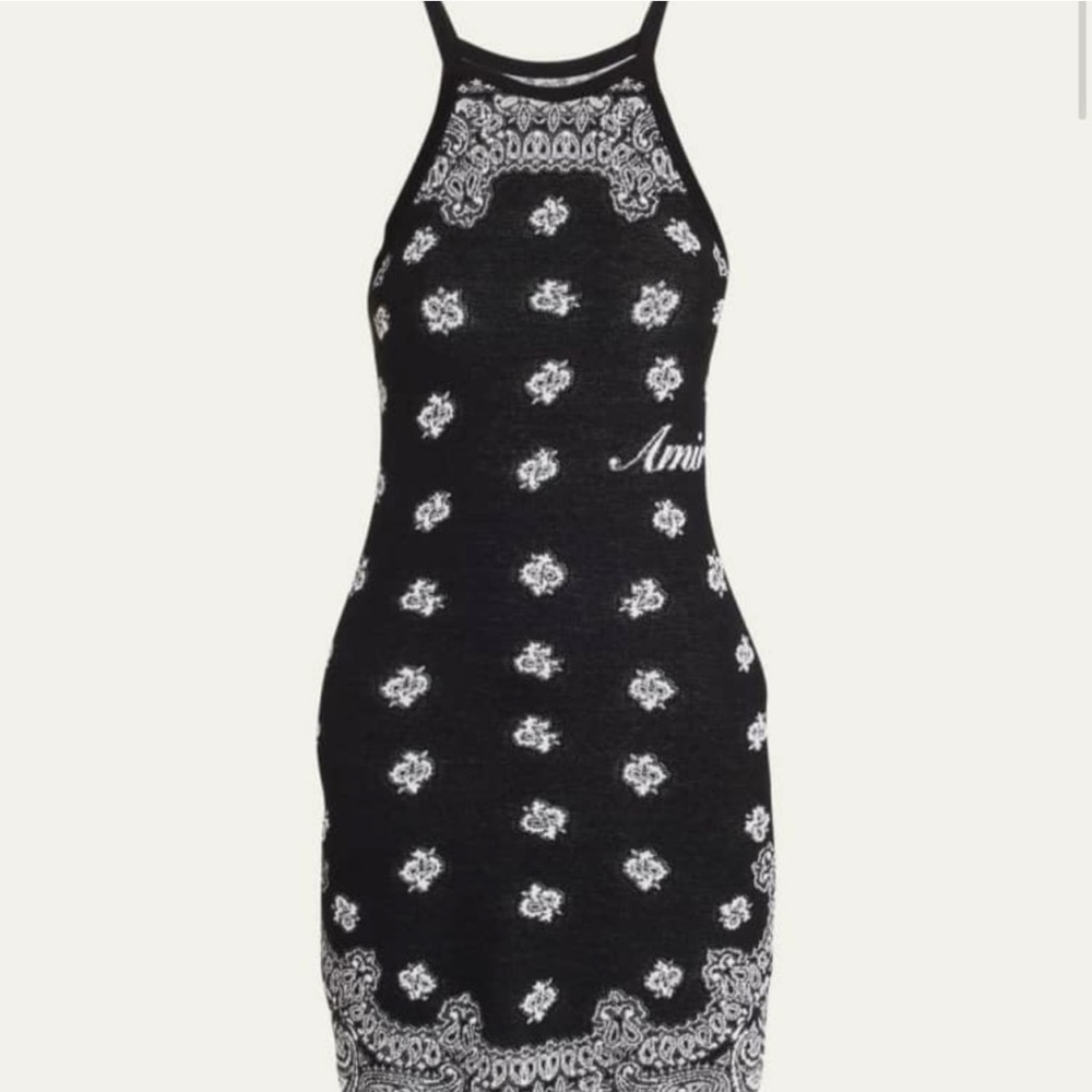 Black Bandana AMIRI Dress